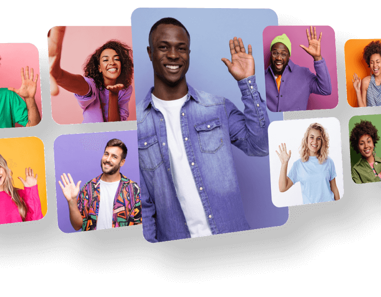 Photo of the smiling people - Mobile Image