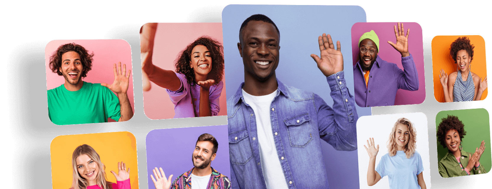 Photo of the smiling people - Desktop Image